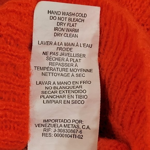 Garage Rugby Stripe Long Sleeve Sweater, Orange & Tan, Lg , Good Used Condition - Picture 12 of 13